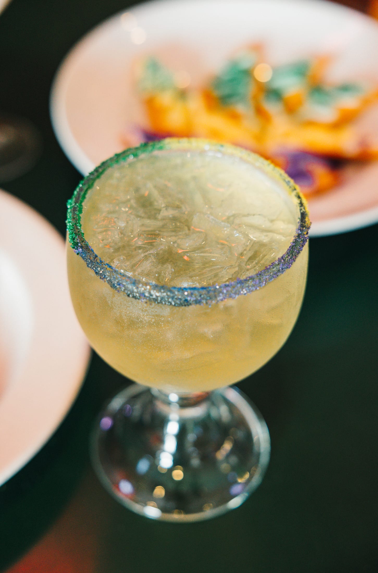 A signature cocktail styled for social